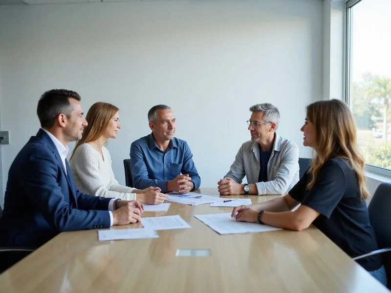 Family legacy planning meeting